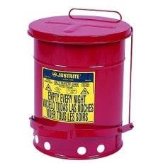 Justrite Red Oily Waste Cans 9100