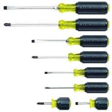 Klein Tools 8-Pc Cushion-Grip Screwdriver Sets