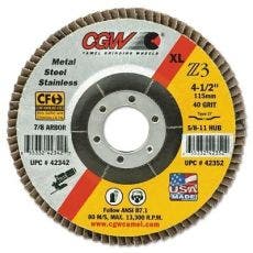 CGW Abrasives Premium Z3 Reg T29 Flap Discs 42335
