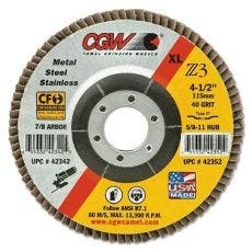 CGW Abrasives Premium Z3 XL T27 Flap Discs 42342