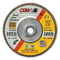 CGW Abrasives Premium Z3 Reg T29 Flap Discs 42732