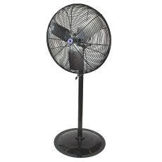 20" Twister Oscillating Circulation Fan, Black OSHA Guards, Black Round Pedestal
