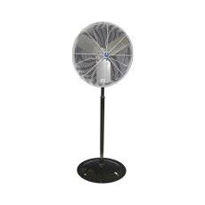 24" Twister Oscillating Circulation Fan, High Velocity, White OSHA Guards, Black Round Pedestal