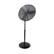24" Twister Oscillating Circulation Fan, High Velocity, Black OSHA Guards, Black Round Pedestal