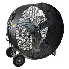 42" Versa-Kool Mobile Spot Cooler Fan, 1 Hp, 2-Speed, OSHA Guards, Black