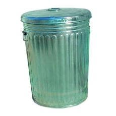 Magnolia Brush Pre-Galvanized Trash Can With Lid