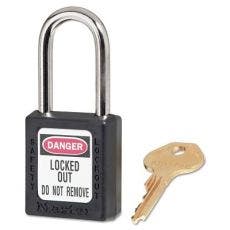 Master Lock® Zenex™ Thermoplastic Safety Lockout Padlocks 410BLK