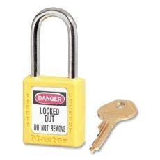 Master Lock® Zenex™ Thermoplastic Safety Lockout Padlocks 410YLW