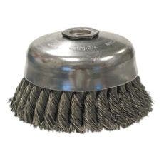 Weiler® Single Row Heavy-Duty Knot Wire Cup Brushes 12276
