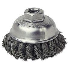 Weiler® Single Row Heavy-Duty Knot Wire Cup Brushes 13156