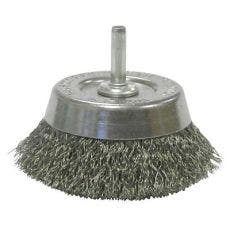 Weiler® Stem-Mounted Crimped Wire Cup Brushes 14302