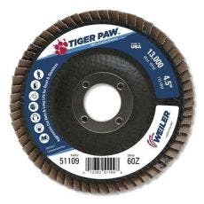 Weiler® Tiger Paw™ Coated Abrasive Flap Discs