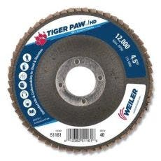 Weiler® Tiger Paw™ Super High Density Flap Discs 51161