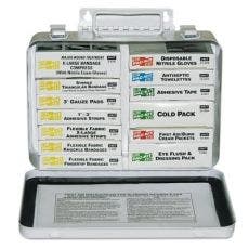 First Aid Only® 16 Unit Steel First Aid Kits