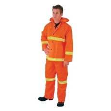 MCR Safety Luminator™ 3-Piece Rain Suits Lime Stripe