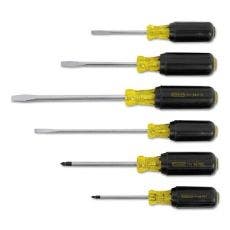Stanley® 6 Pc Vinyl Grip Screwdriver Sets