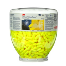 E-A-R Soft Yellow Neons One Touch Refill, Uncorded, 500/Dispenser