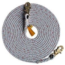 50' Rope Lifeline, 5/8", with 2 Snap Hooks