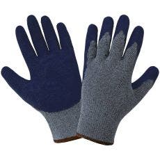 [A-300E] Economy Blue Rubber Palm Dip Glove