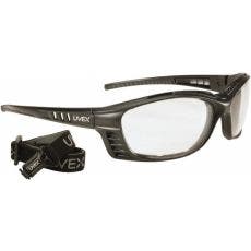 Uvex Livewire Sealed Safety Glass, Black Frame, Clear, Anti-Fog Dura+ Lens