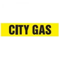Roll Tape Pipe Marker: City Gas
