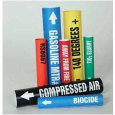 Custom Roll Tape Pipe Markers: "SPRINKLER WATER", White on Green