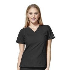 WonderWink W123 Women's Basic V-Neck Top, Size X-Small