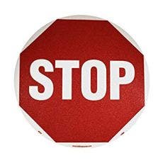 Floor Sign, Walk On - STOP