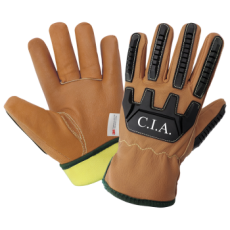 [A-CIA3800INT] Premium Grain Goatskin Leather Glove w/Impact Protection