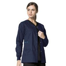 WonderWink WonderFLEX Snap Front Warm-Up Jacket, Size Medium