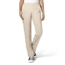 WonderWink W123 Women's Flat Front Double Cargo Pant, Size X-Large, Khaki