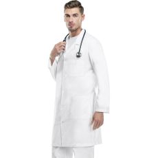 Cherokee MENS 40" WHITE LAB COAT, Size Small