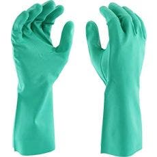[A-786] 13" 15 Mil Green Nitrile Unsupported Glove
