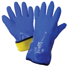 [A-8490] Premium Waterproof Triple-Dipped PVC Low Temperature Gloves