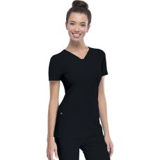 HeartSoul Pitter-Pat Shaped V-Neck Top, Size Medium