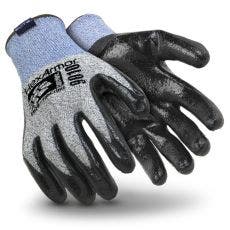 [A-9010] HPPE Fiberglass Shell Glove with Nitrile Palm Dip
