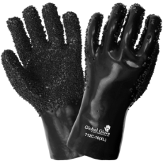 Premium Double-Dipped Chip Finish PVC Gloves