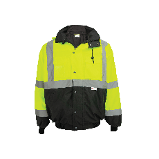 [SA-GLO-EB1] FrogWear® HV High-Visibility Black Interior Winter Bomber Jacket