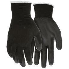 [A-6801BK] Black Polyurethane Coated Synthetic Knit Glove, 13 Gauge