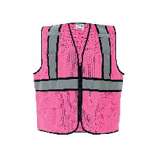 [SA-GLO-0066] FrogWear® HV Enhanced Visibility Pink Surveyors Safety Vest