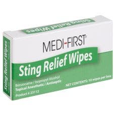 Insect Sting Relief Pads, 10/Box