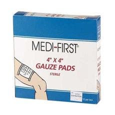 4" x 4" Sterile Gauze Pads, 25/Box