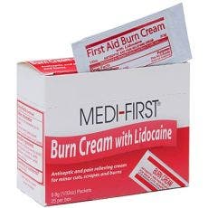 Burn Cream w/ Lidocaine 0.9 gm pkt, 25/Box