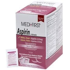 Aspirin 325mg Tablets, 125x2/Box