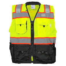 [SA-GLO-099] FrogWear® HV Premium High-Visibility Surveyors Safety Vest