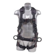 [FP-UFH10731P] 5-Point FBH - Dielectric Arc Flash Rated, Removable Back/Shoulder Pad and Waist Belt, 3 D-rings, PT Legs
