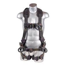 [FP-UFH10732P] 5-Point FBH - Dielectric Arc Flash Rated, Removable Back/Shoulder Pad and Waist Belt, Dorsal D-ring, Front D-ring and 2 Side D-rings, PT Legs