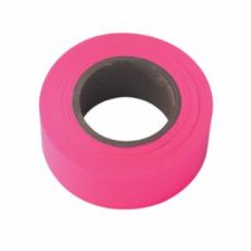 Flagging Tape, 1-3/16 in x 150 ft, Pink