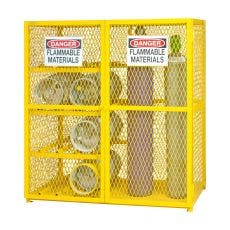 Combo Gas Cylinder Manual Close Cabinet, Capacity of 17