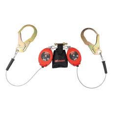 [FP-UFS314006LD] 8.5' Dual Leading Edge (LE) Rated SRL with swivel rebar hooks at anchorage end, other end dorsal connector shock pack assembly